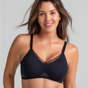 Honeylove Crossover Bra - Black Beige Combo - Large